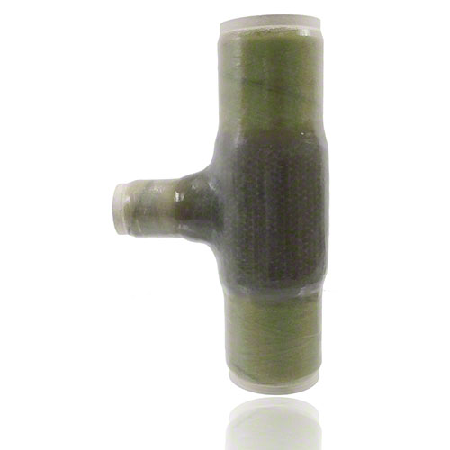 UP-GF-PVCU T-St&uuml;ck 90&deg; reduziert, DIN 16 966, Form T2, Rohrtyp B, mit Laminatenden, PN 10