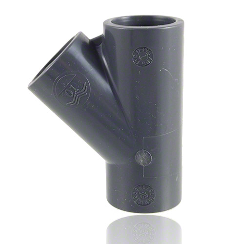 PVC U T-St&uuml;ck 45&deg;, Klebemuffe