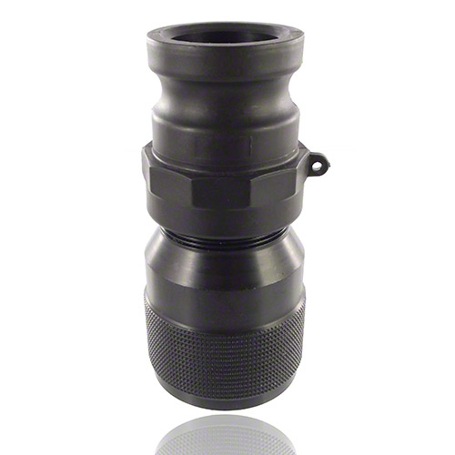 PE Adapter f&uuml;r IBC Container, mit Kamlok Kupplung V-Teil