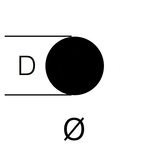 PVC-U Vollstab, L&auml;nge 500 mm