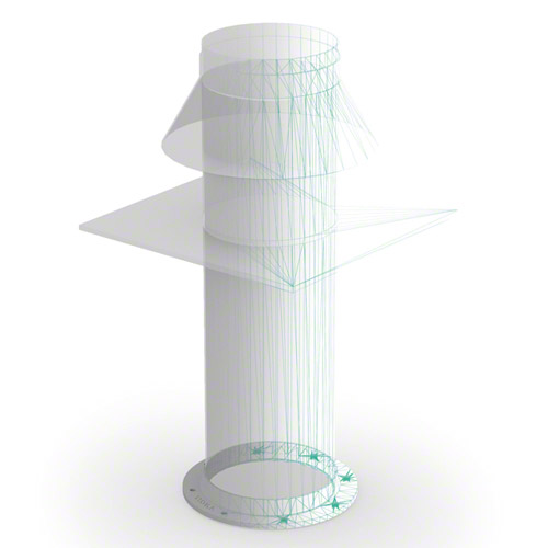 Flansch f&uuml;r Dachaufsatz