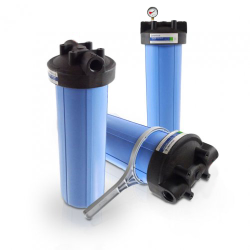 Pentek Wasserfilter Big Blue f&uuml;r Filterbeutel, 20 Zoll, 11/2 Zoll Ein- und Ausgang
