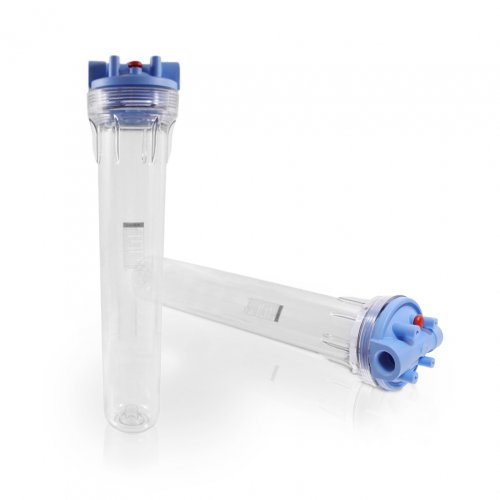 Pentek Wasserfilter Geh&auml;use 3 G Standard, 20 Zoll, mit Aufnahmevorrichtung, transparent